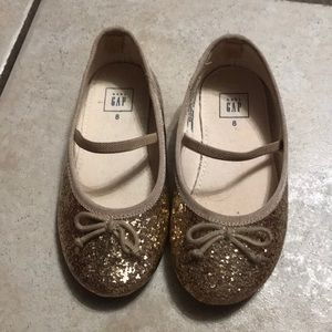 Gap gold sparkle shoes